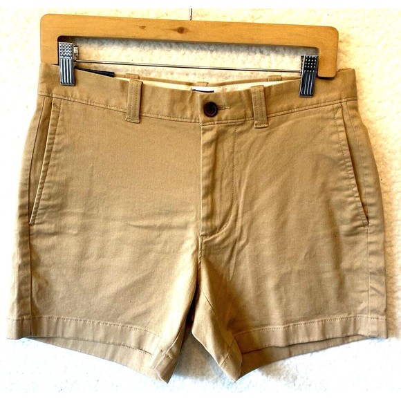 J.Crew Womens 29 Flat Front Chino Shorts Tan 5" Inseam NWT NEW! MSRP $59.50‎ - Picture 1 of 11